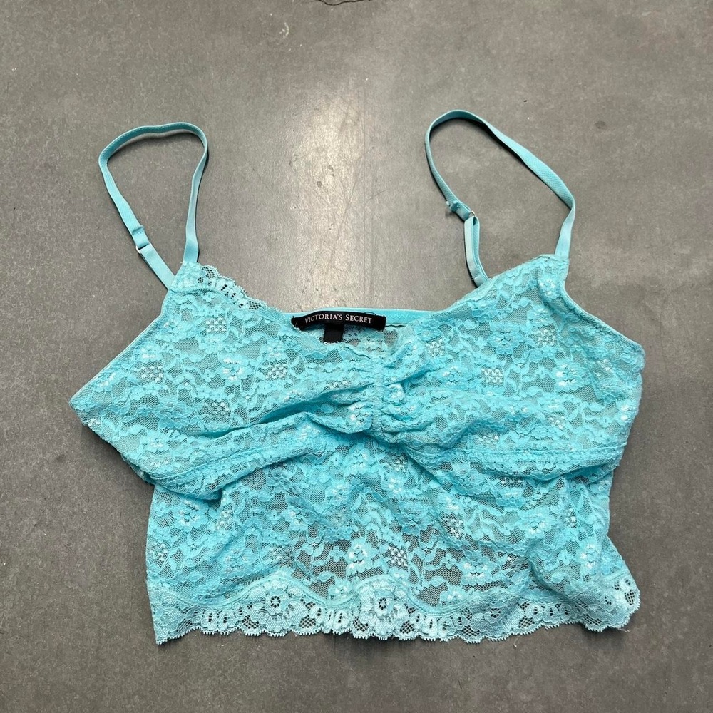 victoria's secret blue lace bralette
